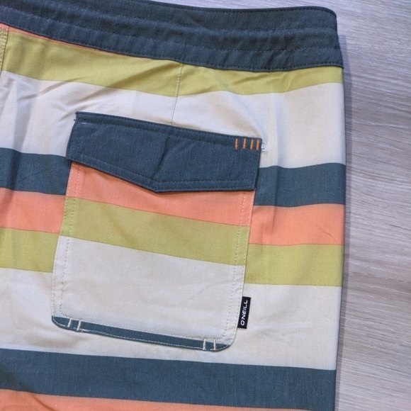 Men's Hybrid Stretch Flex Board Shorts Swim Trunks 40 XL O'Neill Blanket Stripe - Picture 7 of 8